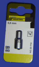 Foto 23713 1/4 Zoll Steckschlüsseleinsatz 5,5 mm Proxxon