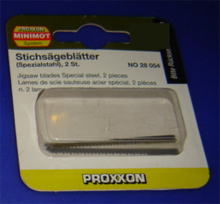 Foto 28054 Stichsägeblätter (Spezialstahl) 2 Stück (Zahnteilung 1,06mm) Proxxon