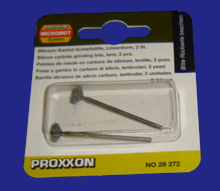Foto 28272 Silizium-Carbid-Schleifstifte Linse 2 Stück Proxxon