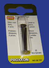 Foto 28727 Scheibenfräser aus Wofram-Vanadiumstahl d=10mm 2 Stück Proxxon