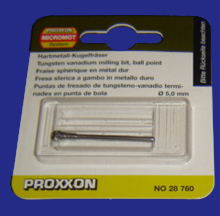 Foto  28760 Hartmetall-Kugelfr&auml;ser d=5mm Proxxon