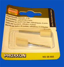 Foto 28802 Filzpolierstift Zylinder  2 Stück Proxxon
