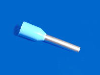 Foto Aderendhülse 0,75mm isoliert blau