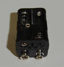 Foto Batteriehalter 4xLady N mit Druckknopfanschlus