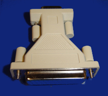 Foto Adapter  D - Sub - Stecker 9 - polig auf D - Sub - Buchse 25 - polig