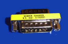 Foto Adapter  D - Sub - Stecker 15 - polig auf D - Sub - Stecker 15 - polig