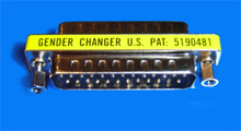 Foto Adapter  D - Sub - Stecker 25 - polig auf D - Sub - Stecker 25 - polig