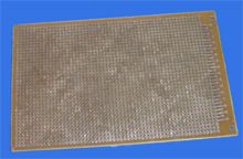 Foto Pr&uuml;fungsplatine  Hartpapier L&ouml;tpunktraster 160x100mm