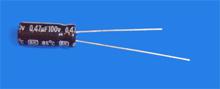 Elektrolyt - Kondensator radial 0,47 µF 100V