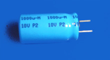 Elektrolyt - Kondensator radial 1000 µF 10V