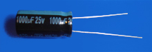 Elektrolyt - Kondensator radial 1000 µF 25V
