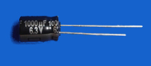 Elektrolyt - Kondensator radial 1000 µF 6,3V