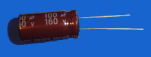 Elektrolyt - Kondensator radial 100 µF 160V