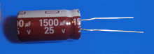 Elektrolyt - Kondensator radial 1500 µF 35V