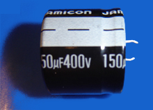 Elektrolyt - Kondensator radial 150 µF 400V