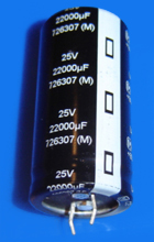 Elektrolyt - Kondensator radial 22000 µF 25V