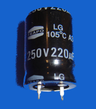 Elektrolyt - Kondensator radial 220 µF 250V 85C RM10 SnapIn