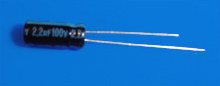 Elektrolyt - Kondensator radial 2,2 µF 100V