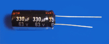 Elektrolyt - Kondensator radial 330 µF 50V