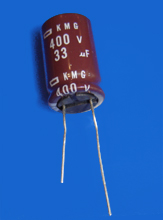 Foto Elektrolyt - Kondensator radial 33 µF 400V