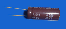 Foto Elektrolyt - Kondensator radial 33 µF 450V