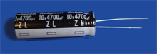 Elektrolyt - Kondensator radial 4700 µF 10V