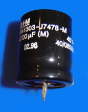 Foto Elektrolyt - Kondensator radial 4700 µF 40V SnapIN