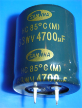 Foto Elektrolyt - Kondensator radial 4700 µF 63V SnapIN