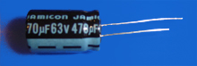 Elektrolyt - Kondensator radial 470 µF 63V