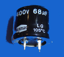 Elektrolyt - Kondensator radial 68 µF 400V