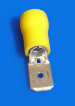 Foto Flachstecker 6,3 mm gelb