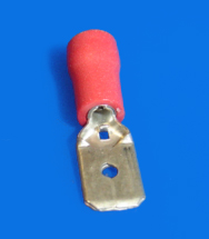 Foto Flachstecker 6,3 mm rot