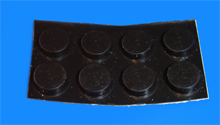 Foto Gerätefuss selbstklebend 10 mm rund schwarz