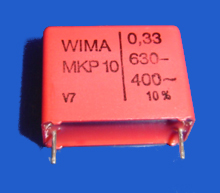 Foto Kondensator radial 0,33 µF 630 V  RM 22,5