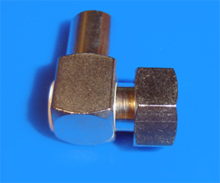 Foto Winkeladapter M11x1 Stecker -FME Stecker ( Minicrimp)