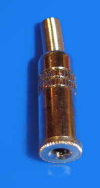 Foto Klinkenkupplung 3,5 mm Mono Metallhülse mit Knickschutz