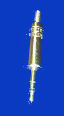 Foto Klinkenstecker  3,5 mm Stereo Metall mit Knickschutz 