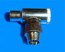 Foto Koax - Stecker Metall Winkel