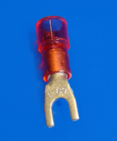 Foto Kabelschuh - Gabel M 3 rot 0,5 - 1,5