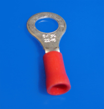 Foto Kabelschuhring M6 rot isoliert  0,5-1,5qmm