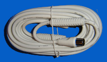 Foto Antennenkabel koaxial 1m weiss mit Absorberferrit