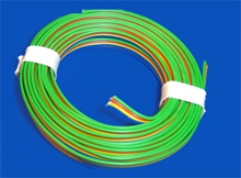 Foto Kupferlitze 4x0,14mm 5m 4-farbig