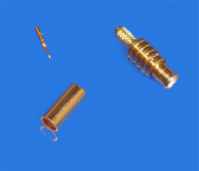 Foto MCX-Stecker gerade Crimp