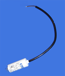 Foto Motorkondensator 2,5 µF 450V mit Kabel