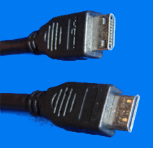 Foto HDMI-Kabel 1,5m HDMI - Stecker mini 19pol / HDMI - Stecker mini 19pol