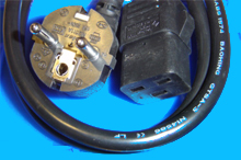 Foto Netzkabel Schuko - C19 2m schwarz