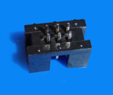 Foto Wannenstecker 6-polig gerade RM2,0 schwarz