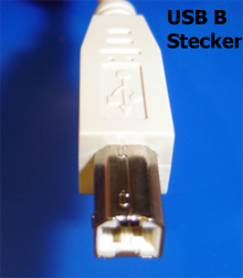 Foto USB-Kabel B Stecker